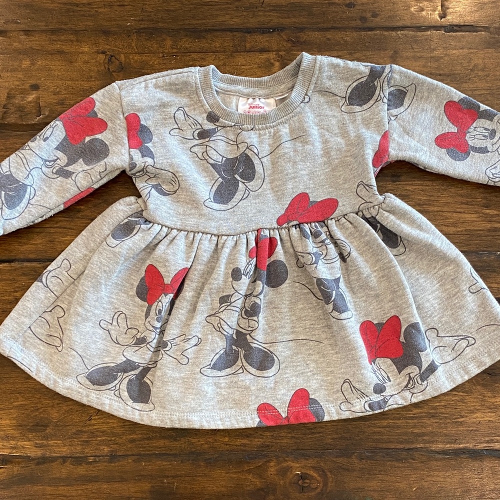 ♥️ Disney Minnie Mouse Red Bow Sweater Dress 👗